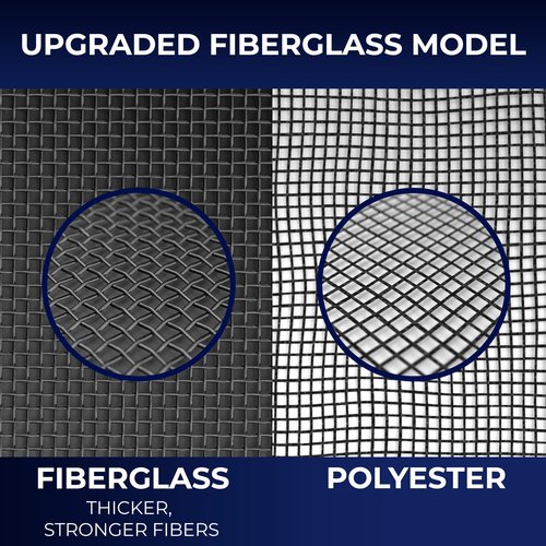 Flux Phenom Upgraded Magnetic Screen Door - Bugs Out, Breeze in - 9min Install Auto-Sealing Heavy Duty Double Stitched Mesh, 52 Magnets, Hands Free Patio Door Net, Pet & Kid Friendly, 38 x 82 Inch