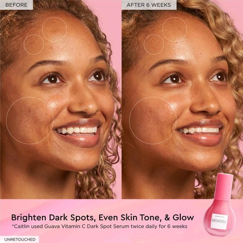 Glow Recipe Brighten + Hydrate Treatment Duo - Guava Vitamin Dark Spot C Serum (30ml) & Plum Plump Hyaluronic Serum (30ml) - Hydrate, Help Diminish the Look of Dark Spots & Even Tone