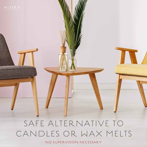 Alora Ambiance Bella 8 oz Reed Diffuser | Long-Lasting Soft & Floral Fragrance | Beautifully Designed for Any Space