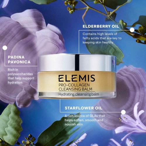 ELEMIS Pro-Collagen Cleansing Balm - 3-in-1 Daily Face Cleanser - Removes Waterproof Makeup - Lavender and Chamomile Oil Blend - 100g