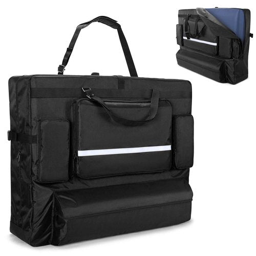 LUXJA Massage Table Bag Fits 24” to 30” Width Folding Massage Table, Massage Table Carrying Case with Accessory Pockets (Bag Only), Black
