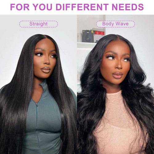 OQ HAIR Glueless Wigs Human Hair Pre Plucked Pre Cut 7x5 Straight HD Lace Front 180% Density 3 Second To Wear Glueless Wigs Human Hair for Women Natural Color 18 Inch