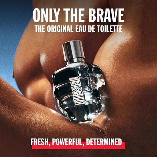 Diesel Only The Brave Eau De Toilette Spray Cologne for Men, 6.7 Ounce
