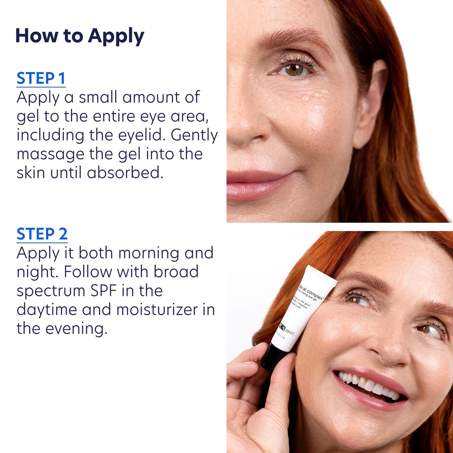 PCA SKIN Eye Serum, Ideal Complex Revitalizing Eye Gel, Upper and Under Eye Serum for Wrinkles, Puffy Eyes, Dark Circles, Fine Lines, Discoloration, and Sagging Eyelids, Light and Silky, 0.5 oz Tube