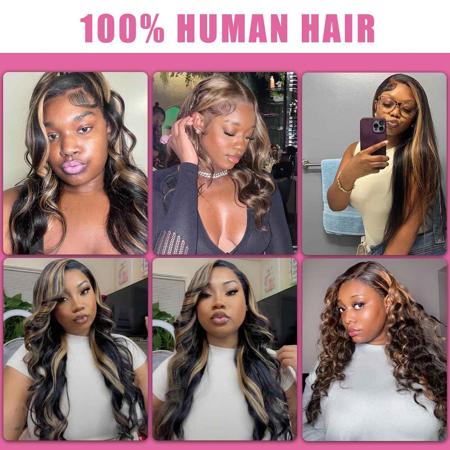 30 Inch 1B/27 13x6 Balayage Highlight Ombre Body Wave Lace Front Wigs Human Hair 200 Density Honey Blonde Colored Lace Frontal Glueless Wigs Human Hair Pre Plucked for Women with Baby Hair
