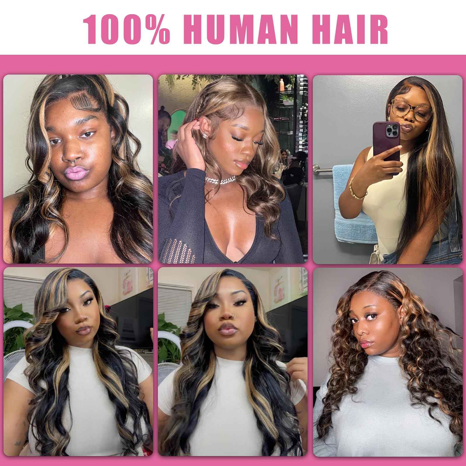 30 Inch 1B/27 13x6 Balayage Highlight Ombre Body Wave Lace Front Wigs Human Hair 200 Density Honey Blonde Colored Lace Frontal Glueless Wigs Human Hair Pre Plucked for Women with Baby Hair