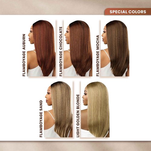 Sensationnel Bare Lace 13X6 Wigs - Unit 19 Lacefrontal Glueless Synthetic 180 Degree Preplucked Hairline (FLAMBOYAGEAUBURN)