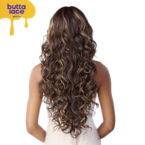 Sensationnel Butta Lace Wigs - Unit 32 Extra Wide 5 Inch Deep Parting Synthetic Preplucked Hairline Glueless Lacefront (CH30)