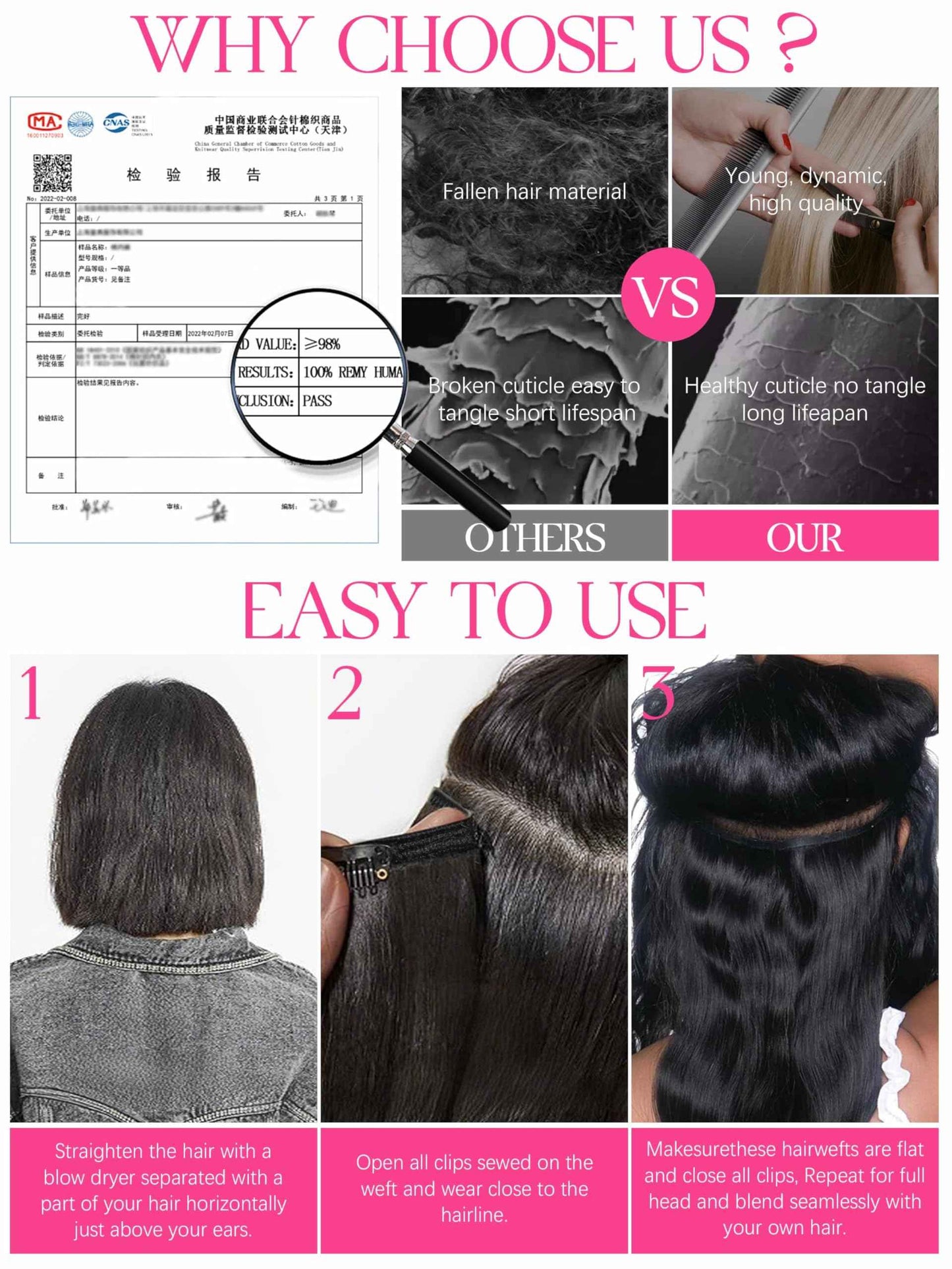 Lacer Clip in Hair Extensions Real Human Hair, Straight Clip ins 1B Natural Black, 22 Inch 120g Remy Human Hair Extensions 7pcs Per Set