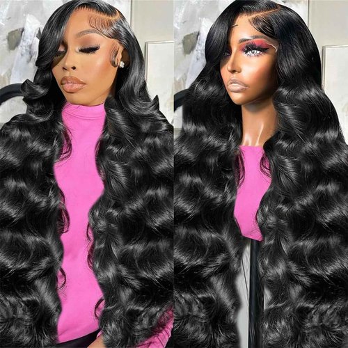 SkyGrow 13x6 Body Wave Lace Front Wigs Human Hair Wig 250 Density 15A Raw HD Lace Frontal Human Hair Wigs for Women 24 inch