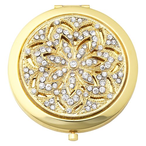 Olivia Riegel Gold Windsor Compact Make up Mirror