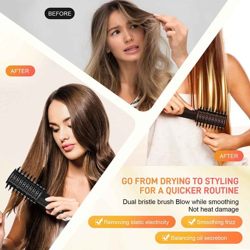 8-in-1 High-Speed Hot Air Styler,110,000 RPM Rotatable Hair Styler ， Professional Frizz-Free Blow Dryer Brush, Fast Drying, No Heat Damage - Curl, Volumize, Straightening Styling