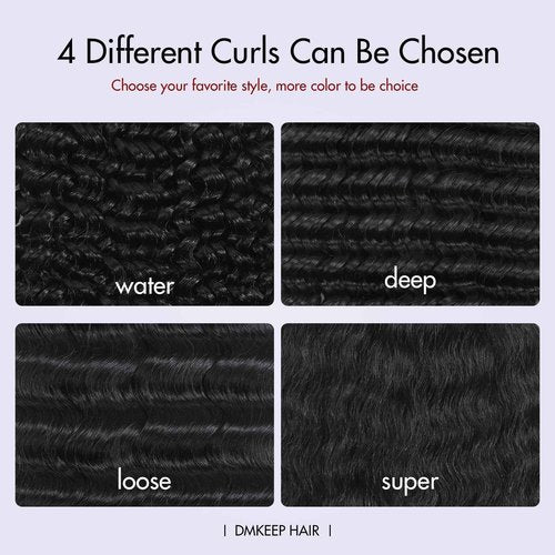 DMKEEP Top Grade Super Wave Human Braiding Hair 4 Bundles 100g Human Hair Braiding Hair No Weft Bulk Human Hair for Braiding Hair Extensions Natural Color Yaki Straight 18 Inch