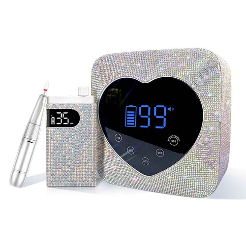 CHRISTINE SHELLY Rechargeable UV LED Nail Lamp & Professional Rechargeable Nail Drill Machine, Manicure Pedicure Tool