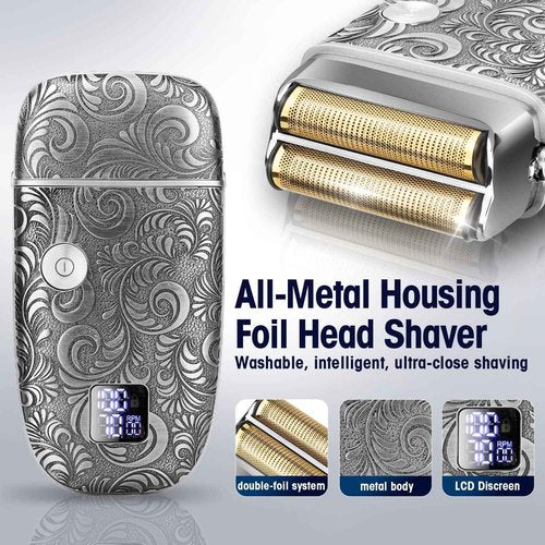 Suttik Hair Clippers for Men Beard Trimmer Nose Hair Trimmer Set, Professional Cordless Barber Clippers for Hair Cutting Grooming Kit, Rechargeable, LCD Display