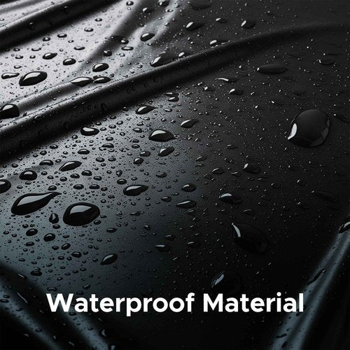 Black Vinyl Queen Waterproof Fitted Massage Bed Sheet with Side Pocket | Mattress Protector, Bed Cover for Nuru Massage - Oil, Water-Based, Silicone Safe | 60'' x 80'' + 15.7'' Deep Pocket