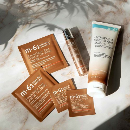 m-61 Hydraboost Gradual Tan Serum | Hydrating Gradual Tan Face Serum For A Streak-Free, Natural-Looking Glow. With Hyaluronic Acid, Peptides, and Vitamin B5. Dermatologist and Allergy Tested - 1 Fl Oz