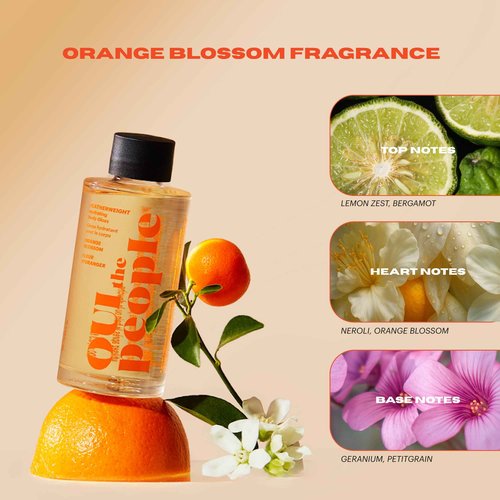 OUI the People FEATHERWEIGHT Hydrating Body Gloss, Orange Blossom Scent, Skin Barrier Boosting Body Glow Oil for Deep Hydration, Softens, Firms, and Enhances Skin Health, Shimmer Body Oil, 3.3 oz