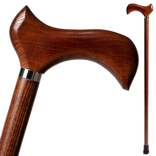 Handcrafted Wood Walking Stick for Men and Women - Fashionable Derby Cane - 36 Inches