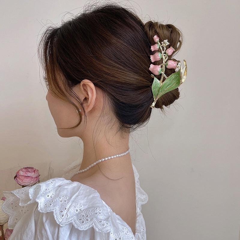 Women's Lily Of The Valley Hair Clip Large