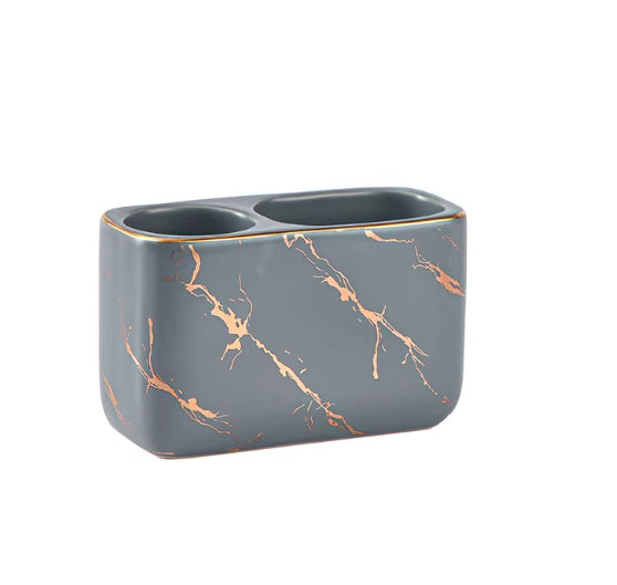 Electric Toothbrush Holder Ceramic Nordic Style Storage Box for Toothpaste and Toothbrushes