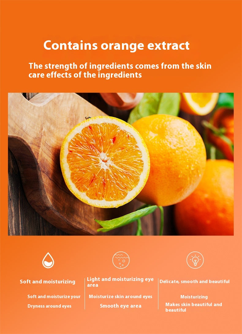 Red Juice Orange Eye Mask for Skin Rejuvenation and Refreshing Care 80g