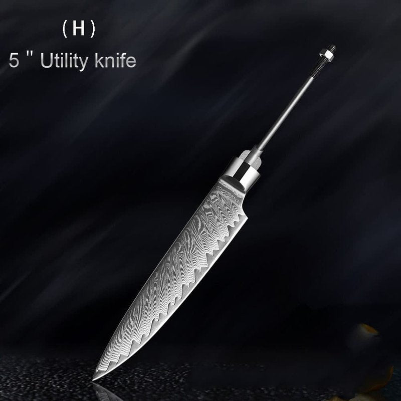High Hardness Damascus Kitchen Knife - Multiple Sizes and Styles