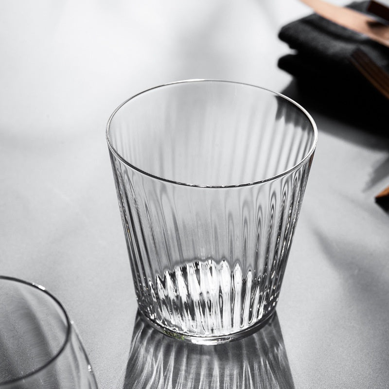 Lead-Free Glass Whiskey Shot Glass - Modern Minimalist Drinkware