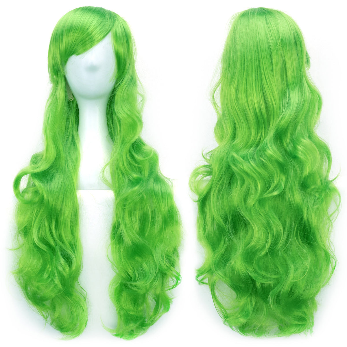 Colorful Cosplay Wig with High-Temperature Fiber, Long Curly Style