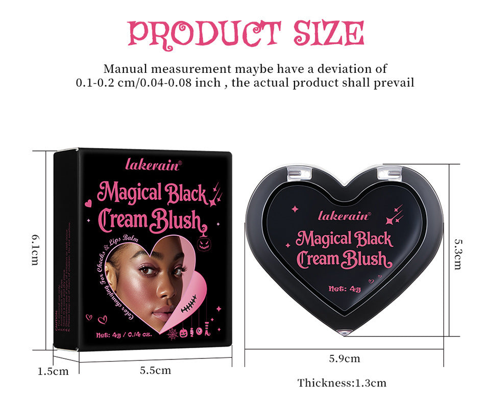 Black Warming Rouge Blusher - Universal Shade, 4g - Halloween Makeup