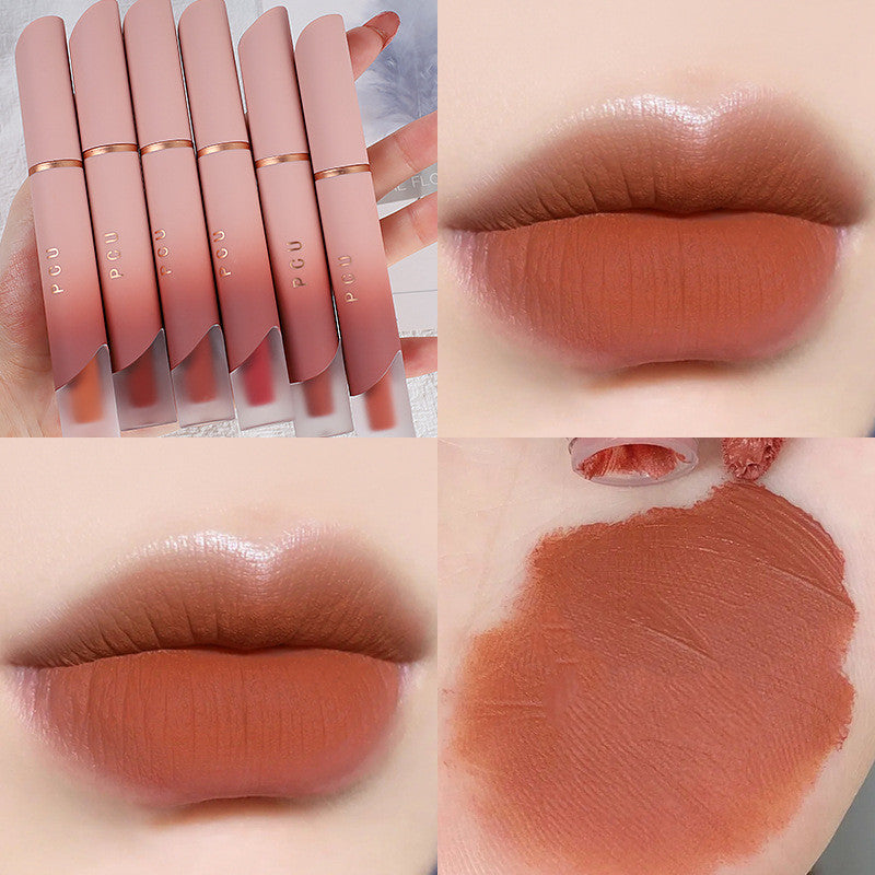 Matte Lip and Cheek Blush Set Non-Stick Velvet Finish Multiple Colors