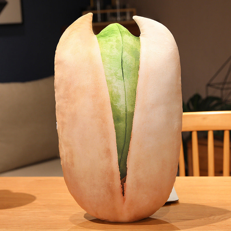Lifelike Printed Nut Pillow - Peanut, Pistachio, Pecan & More - Home Decor