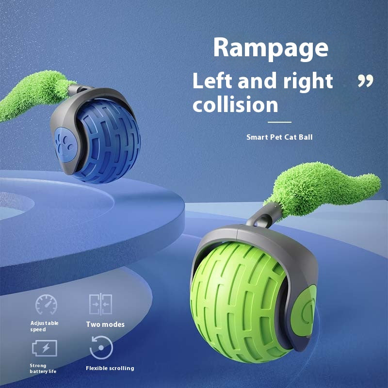 Interactive Cat Toy Ball - Automatic Rolling Electric Teaser for Pets