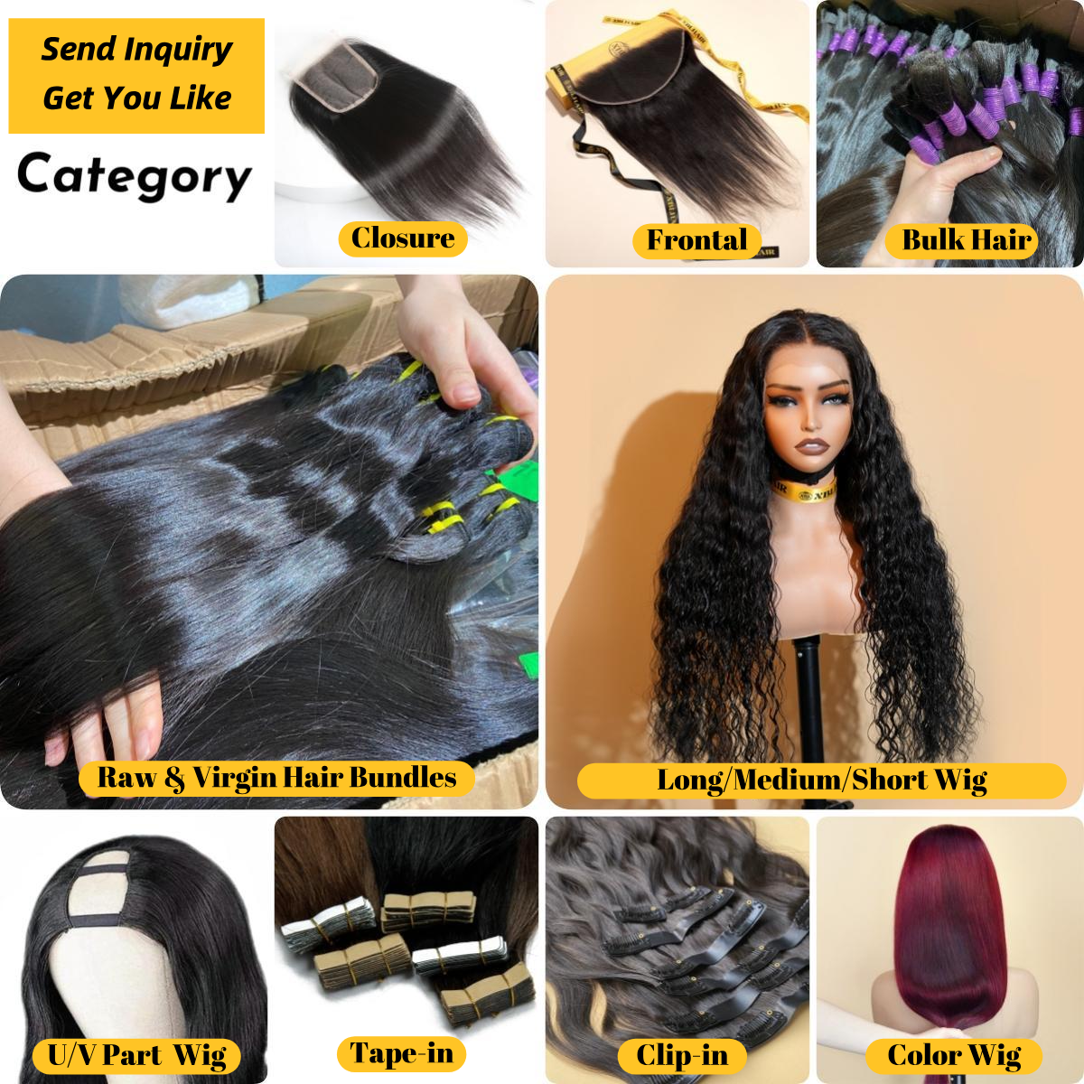 Virgin Human Hair Weave Bundles - Double Weft Natural Hair Extensions