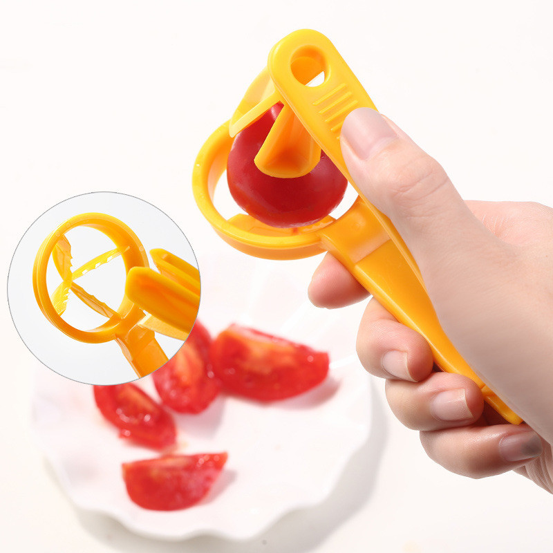 Tomato Slicer Cutter - Fruit & Vegetable Dicing Tool for Kitchen