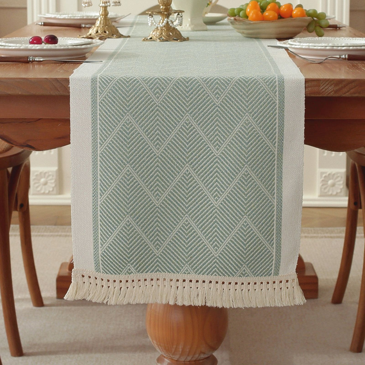Cotton Linen Dining Tablecloth for Kitchen & Dining - Long Size