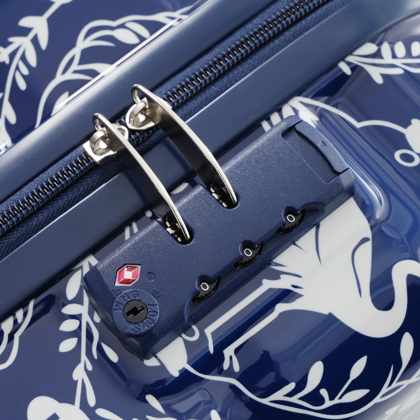 20-Inch Carry-On Luggage Set with USB Port - Indigo