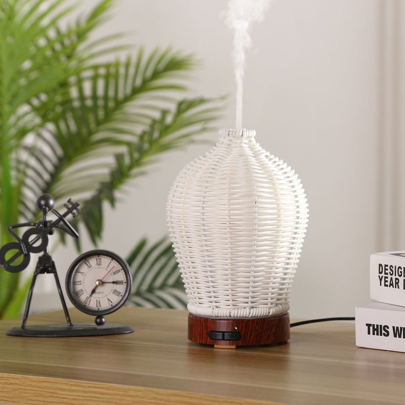 Creative Humidifier with Weaving Shell 150ML Floral Scent Diffuser