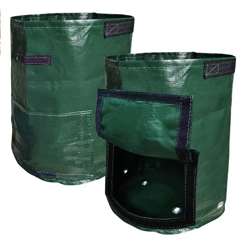 6 Pack 10 Gallon Heavy Duty Garden Potato Grow Bags with Handles & Flap