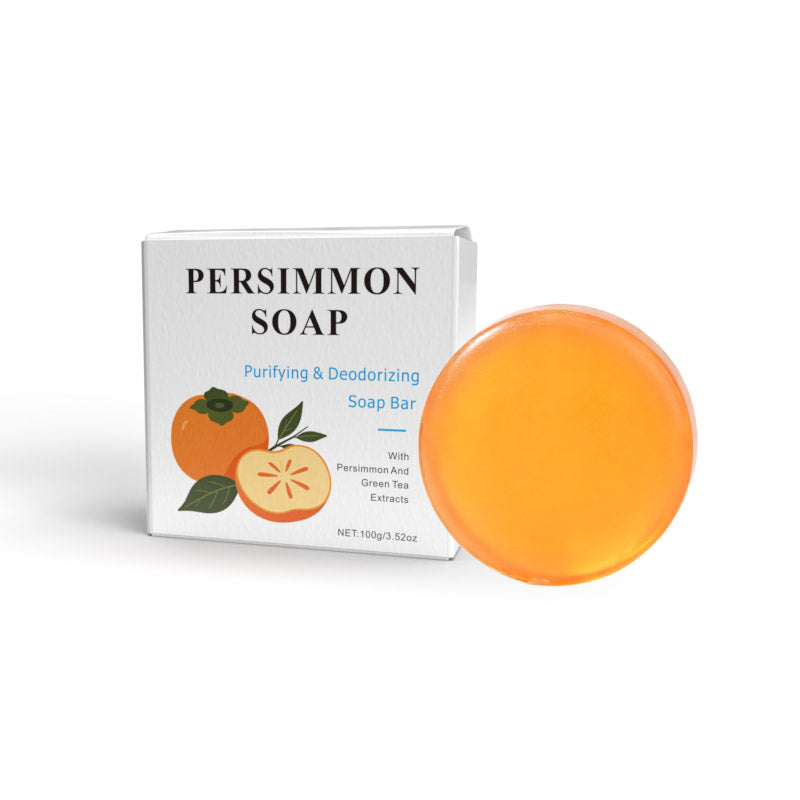 Round Persimmon Soap Bar 100g Natural Body Care