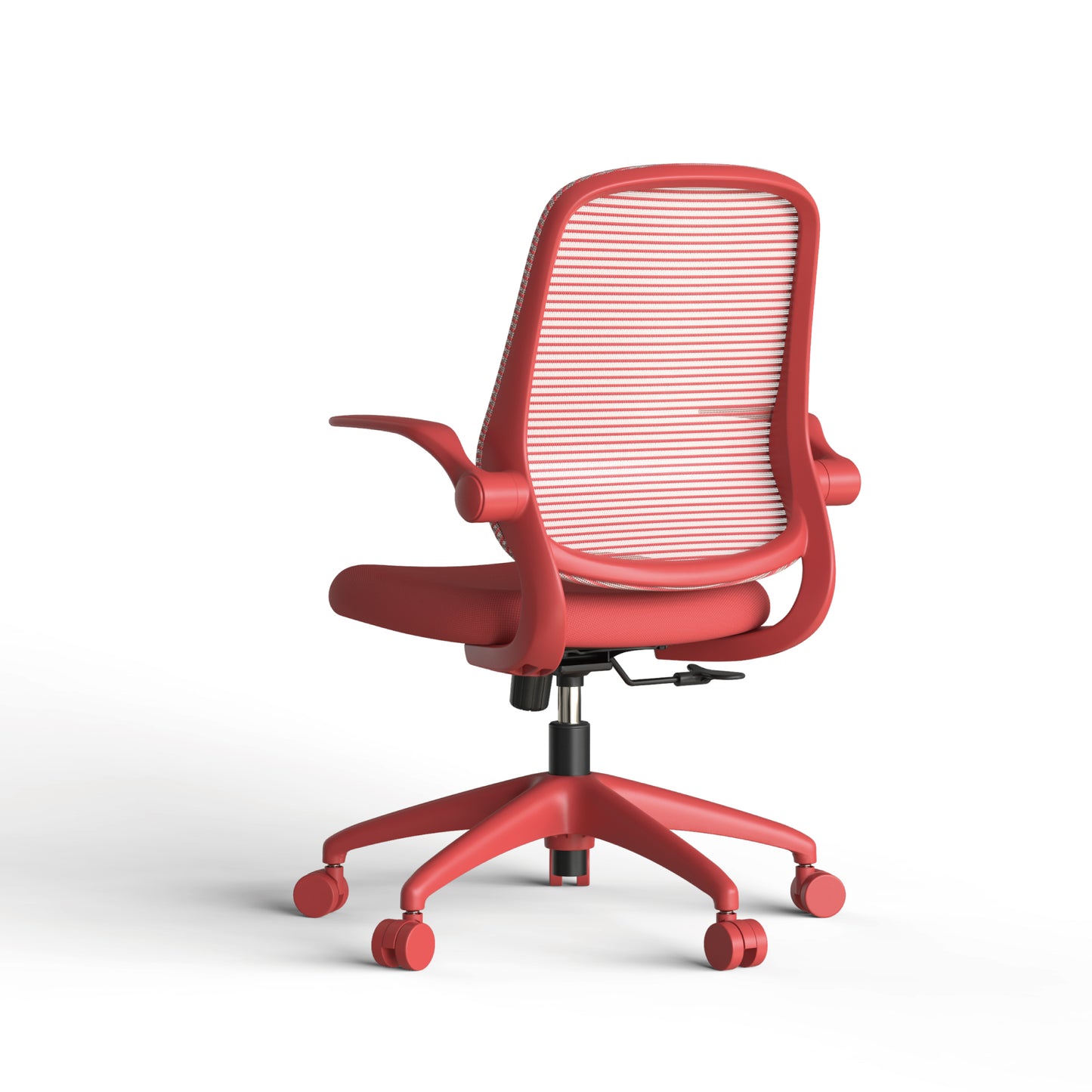 Ergonomic Mesh Office Chair - Comfortable & Fireproof - Red