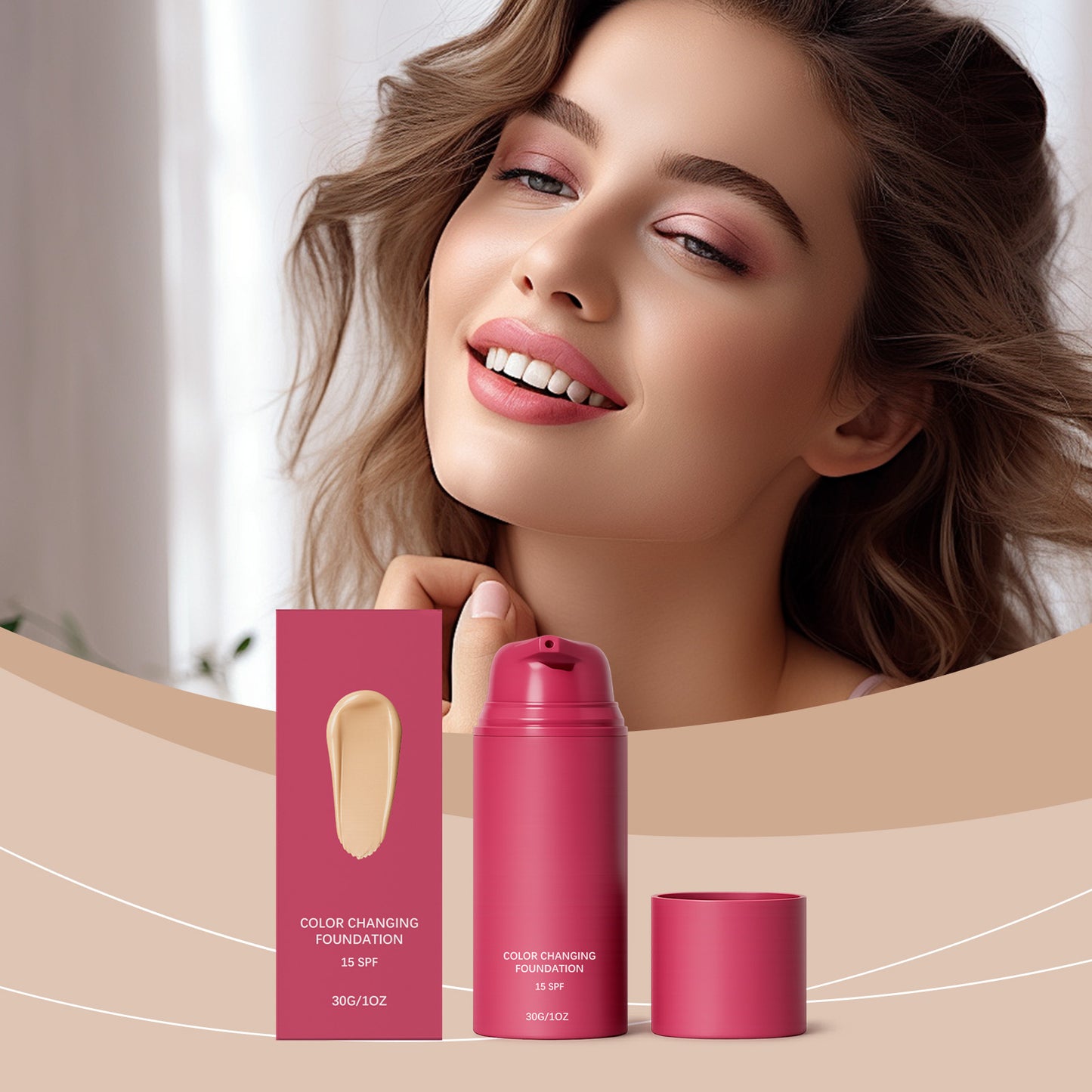 Thermo-Responsive Color Changing Foundation - 30g Natural Shade