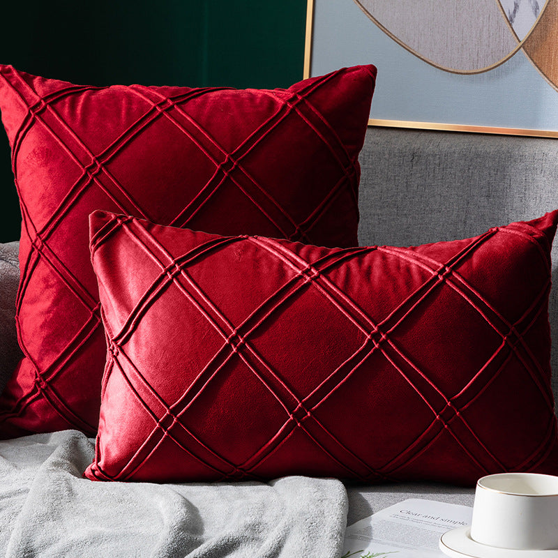 Velvet Pillowcase for Sofa Bed 43x43cm - Multiple Colors & Styles