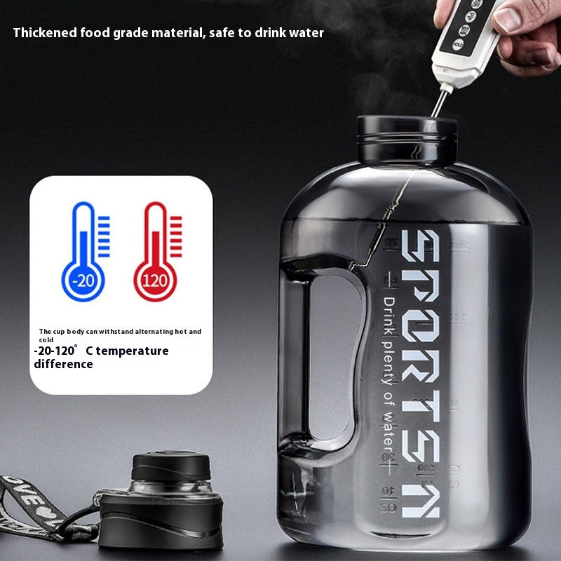 Large Capacity Sports Water Bottle - 2.7L Tritan Hydration Bottle for Fitness & Exercise