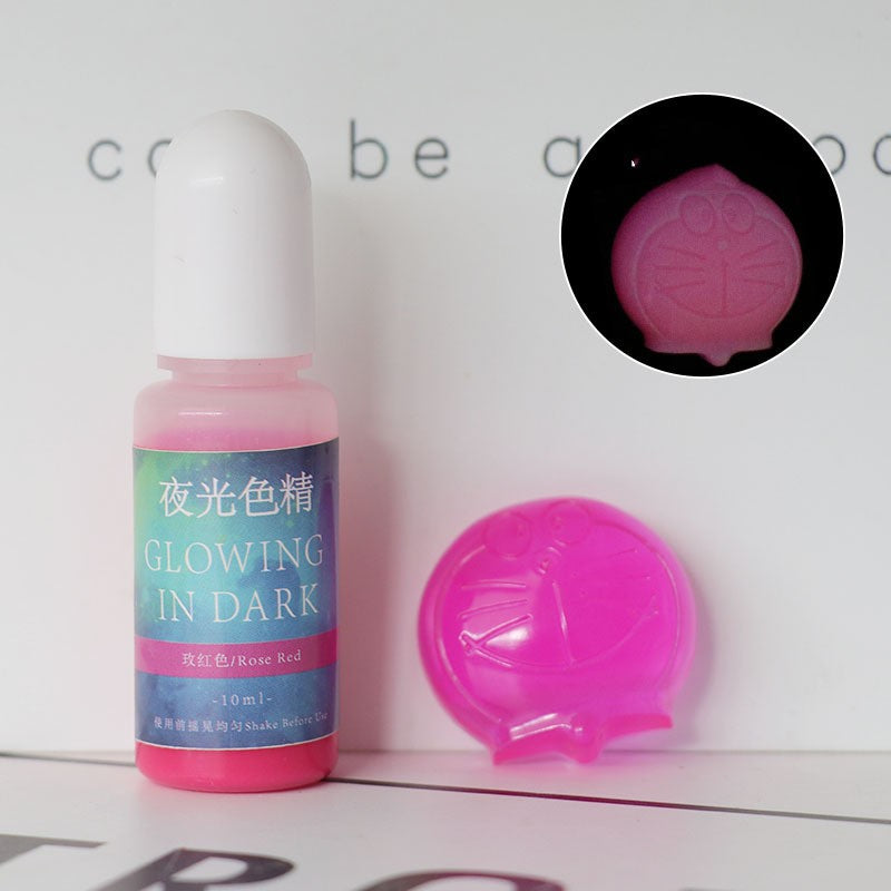 Luminous Resin Pigment for UV & Dark Glow Crafts - 20 Colors, 10ml