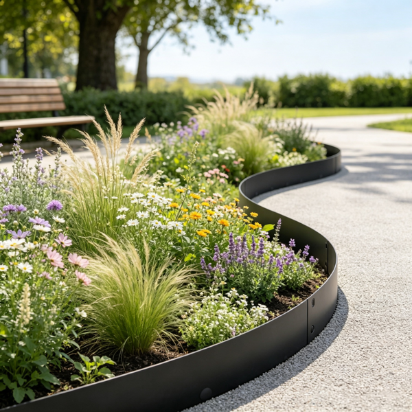 5-Pack Steel Landscape Edging 39 Inch x 4 Inch Rust-Resistant Garden Border