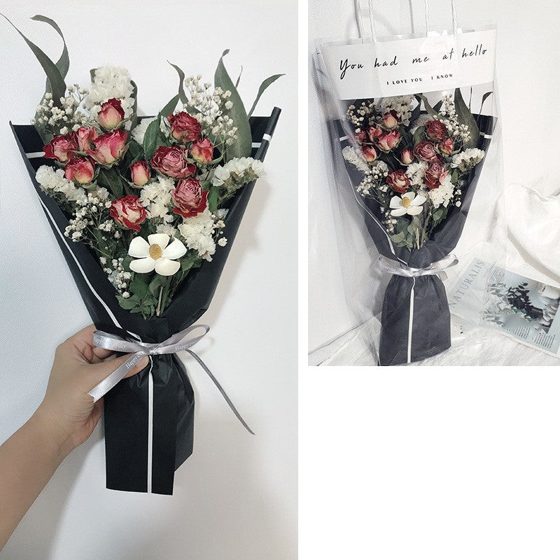 Festive Flower Bouquet with Fireworks Hand Decoration - Multiple Styles