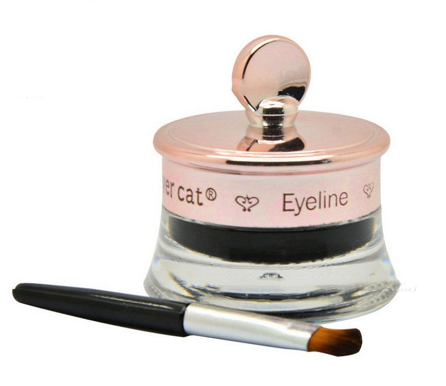 Black Eyeliner Pencil with Brush - Quick Drawing Eye Makeup Tool