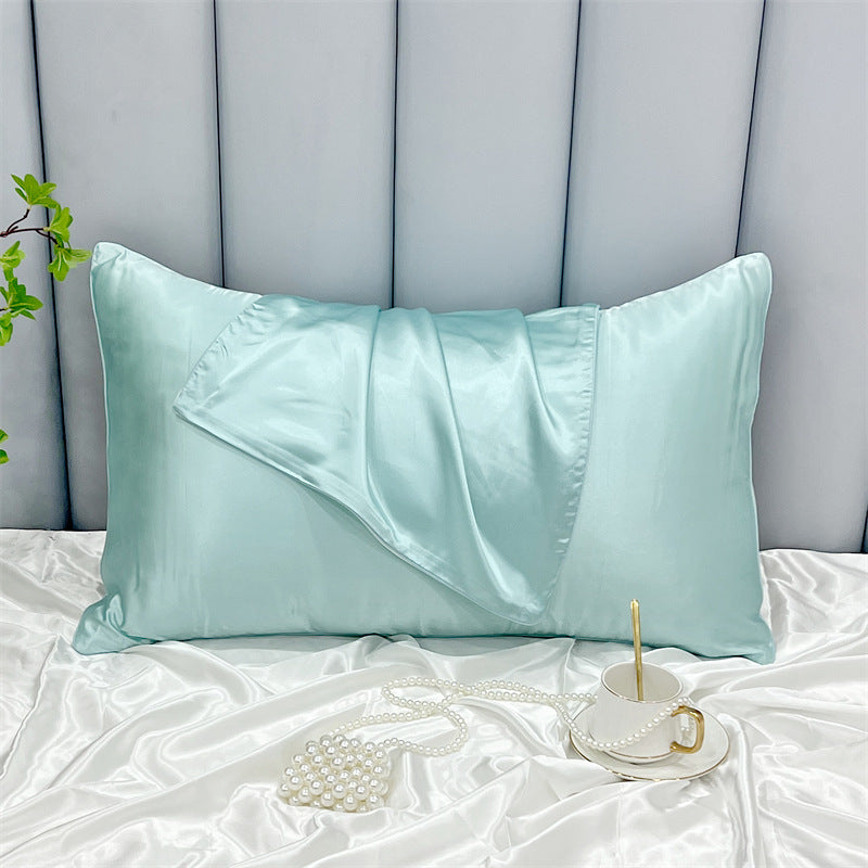 Double-Sided Ice Silk Pillowcase - Soft Rayon & Polyester Bedding Cover