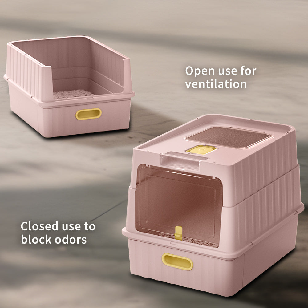Drawer Cat Litter Box - Self Pickup Pet Furniture for Cats
